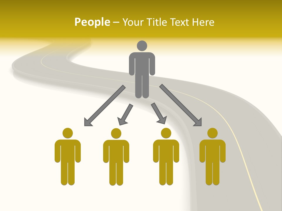 Dividing Open Turn PowerPoint Template