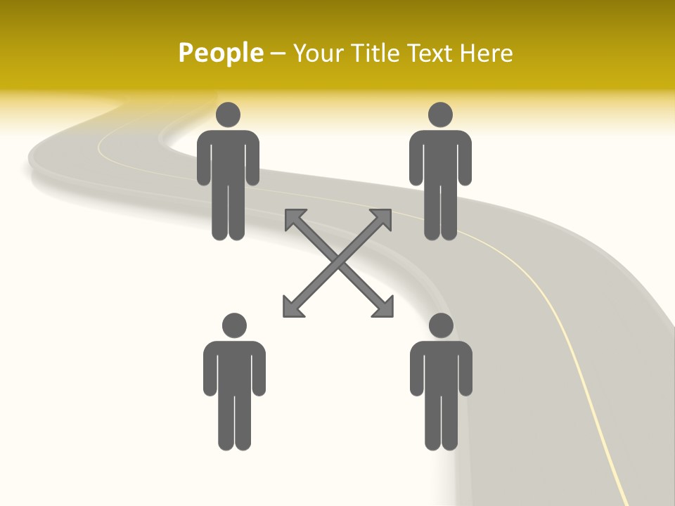 Dividing Open Turn PowerPoint Template