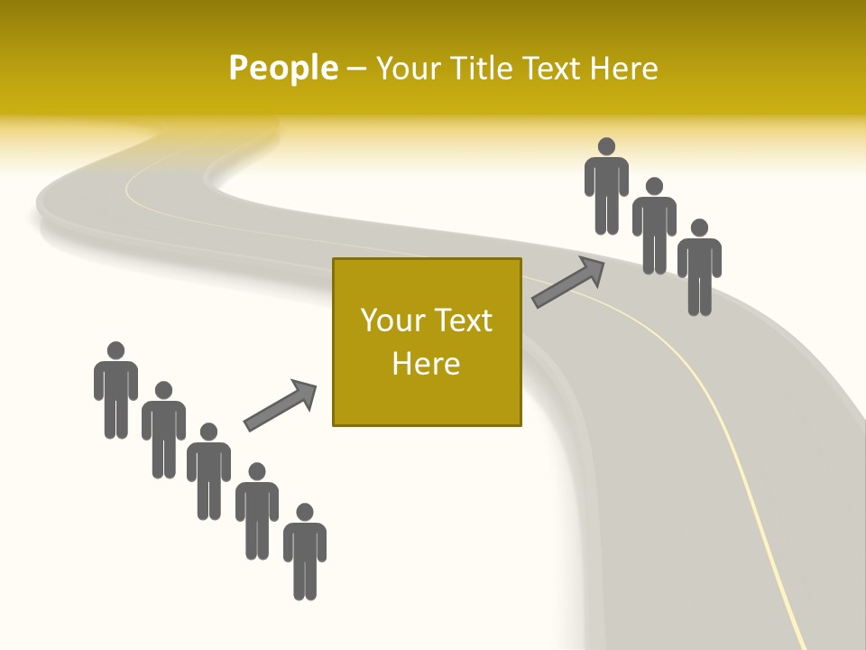Dividing Open Turn PowerPoint Template