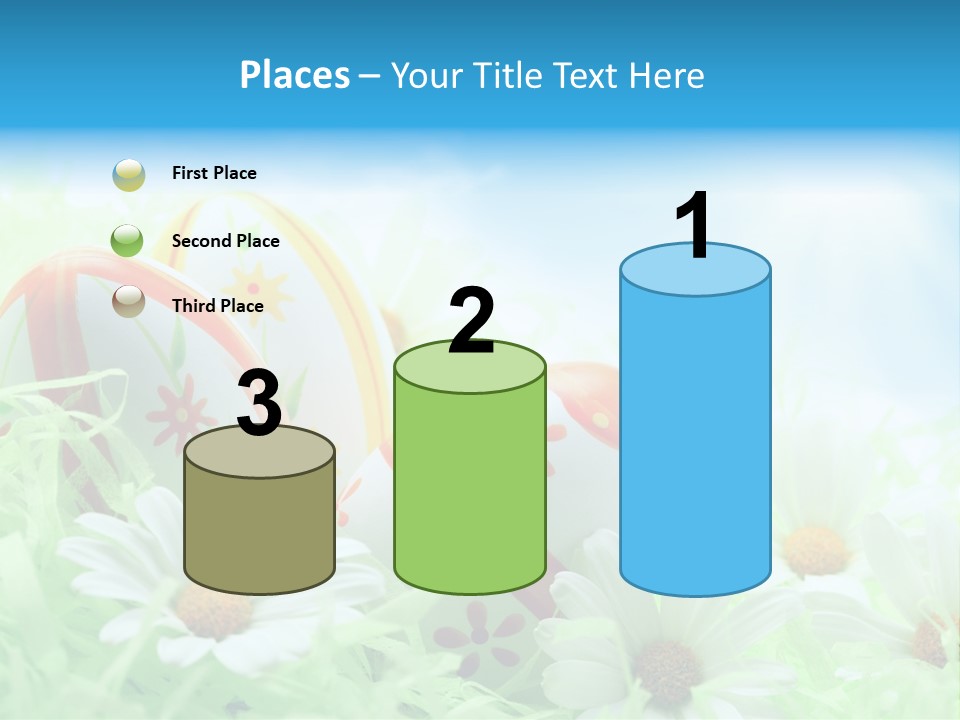 Daisy Copy Blue PowerPoint Template