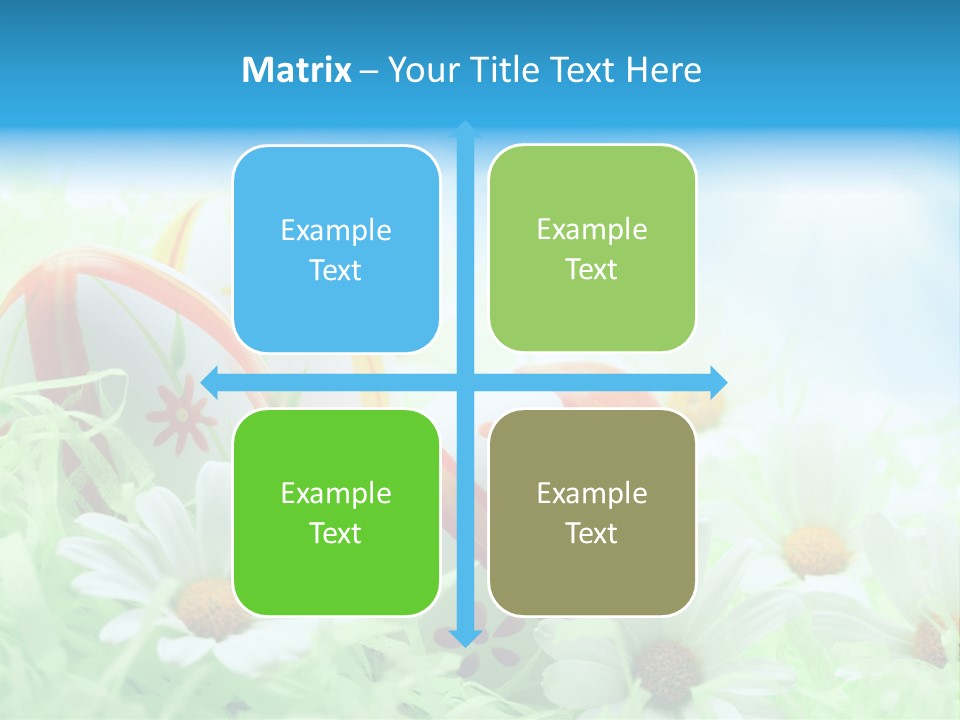 Daisy Copy Blue PowerPoint Template