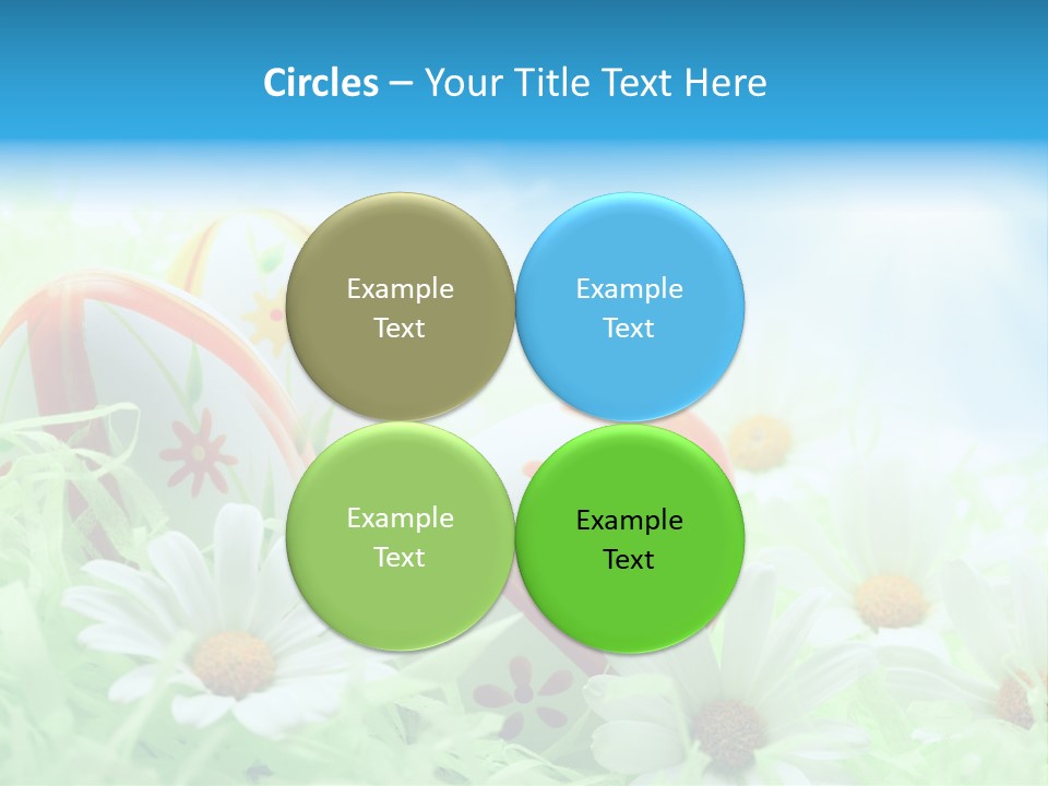 Daisy Copy Blue PowerPoint Template