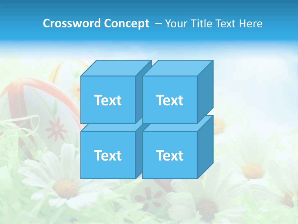 Daisy Copy Blue PowerPoint Template