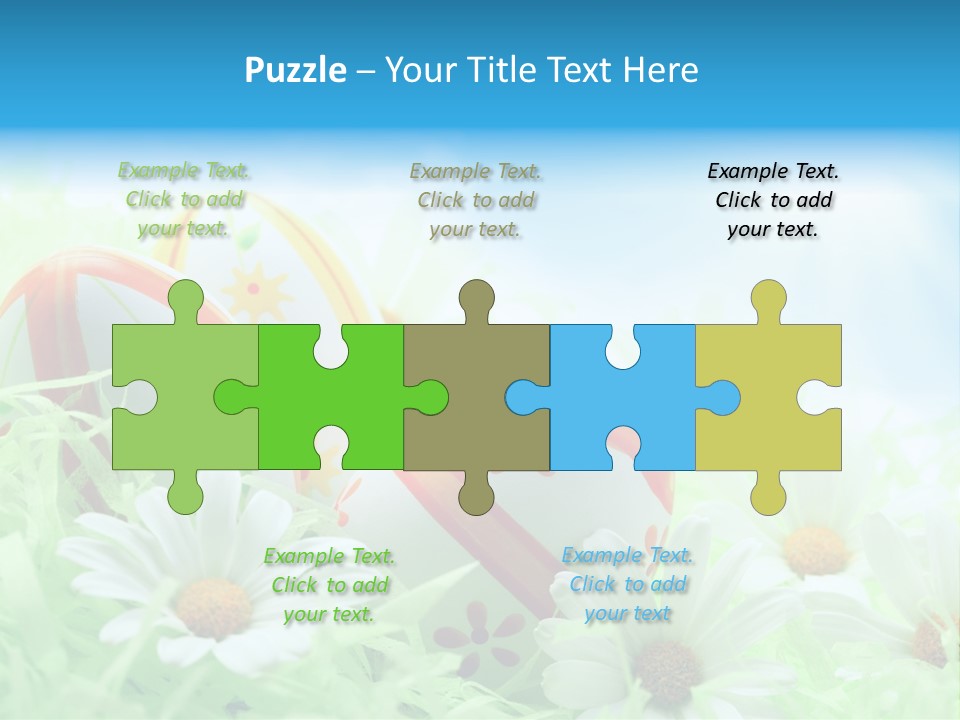 Daisy Copy Blue PowerPoint Template