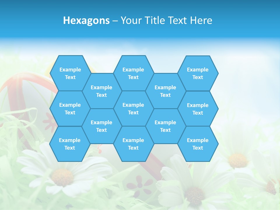 Daisy Copy Blue PowerPoint Template