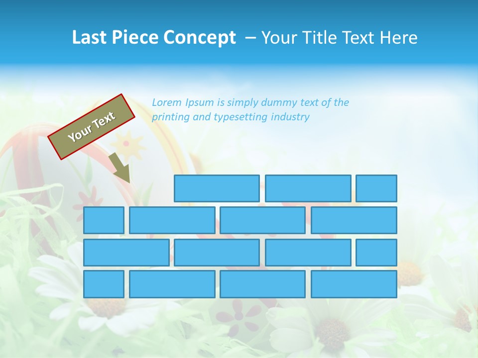 Daisy Copy Blue PowerPoint Template