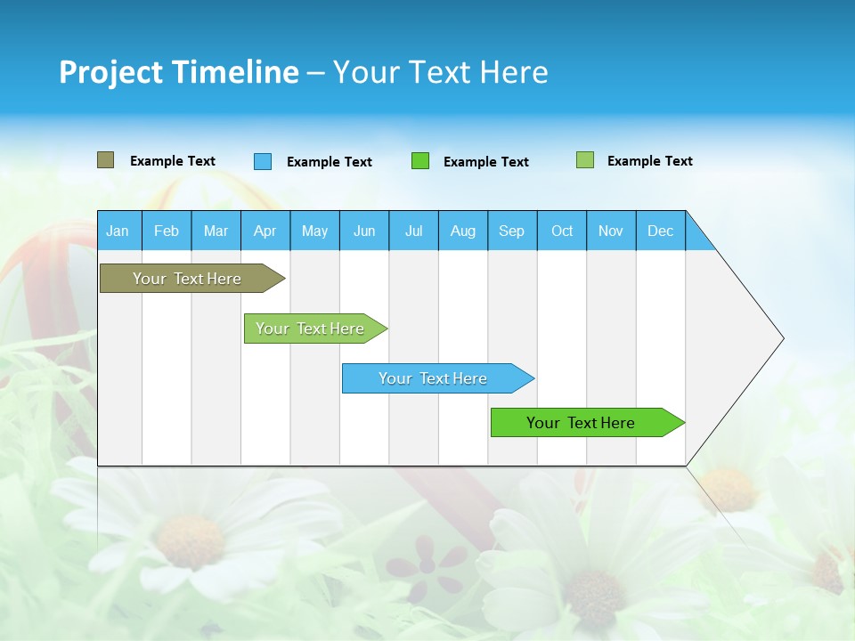 Daisy Copy Blue PowerPoint Template