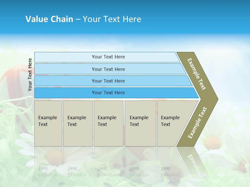 Daisy Copy Blue PowerPoint Template