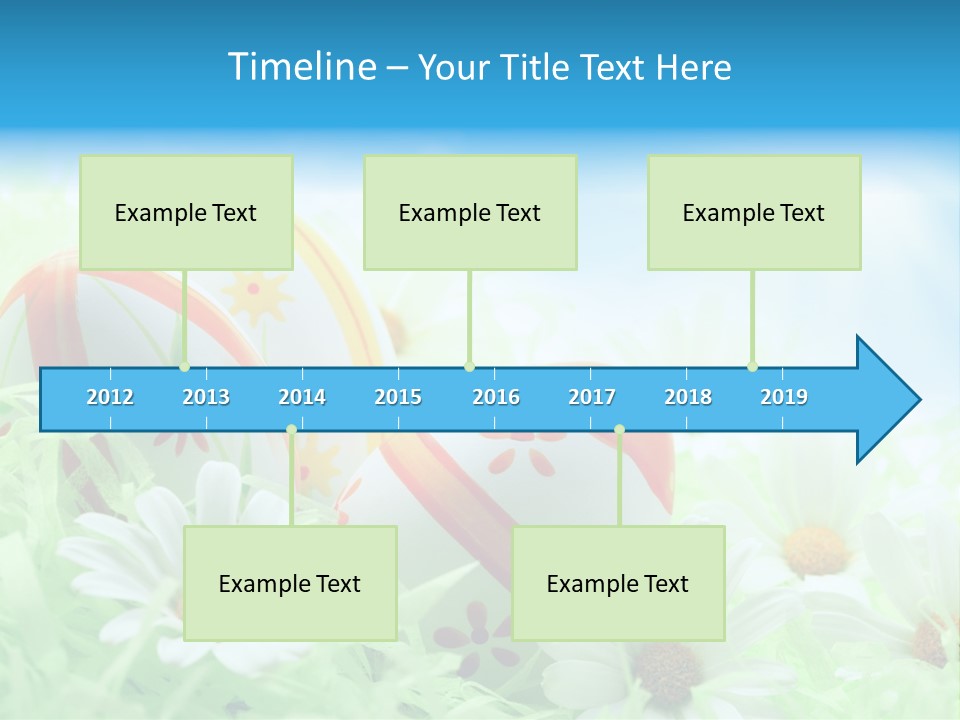 Daisy Copy Blue PowerPoint Template