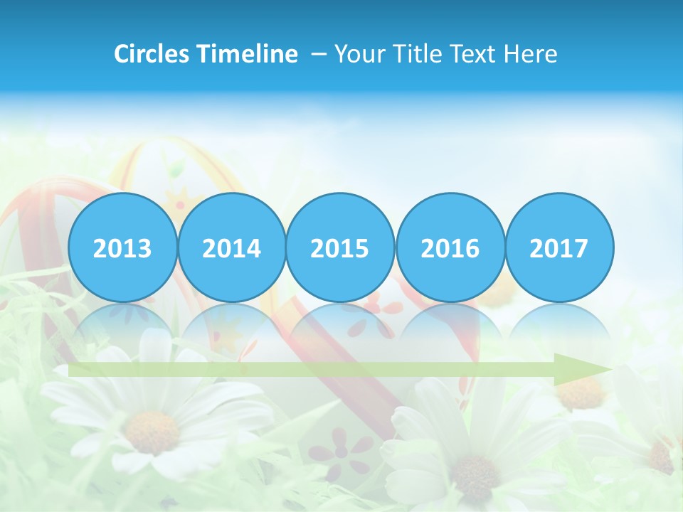 Daisy Copy Blue PowerPoint Template
