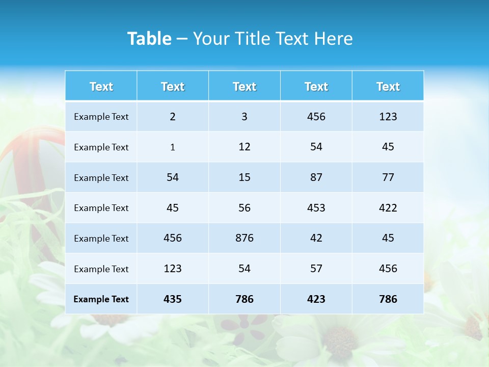 Daisy Copy Blue PowerPoint Template