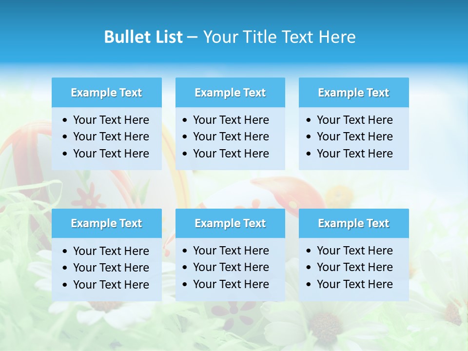 Daisy Copy Blue PowerPoint Template