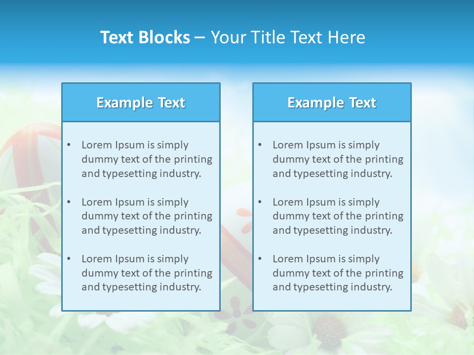 Daisy Copy Blue PowerPoint Template