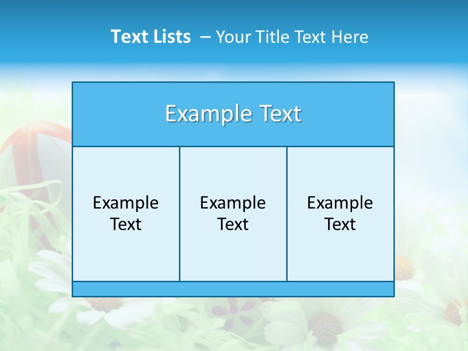 Daisy Copy Blue PowerPoint Template