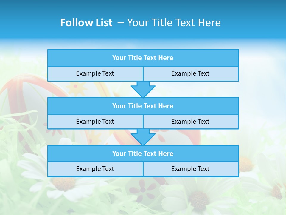 Daisy Copy Blue PowerPoint Template