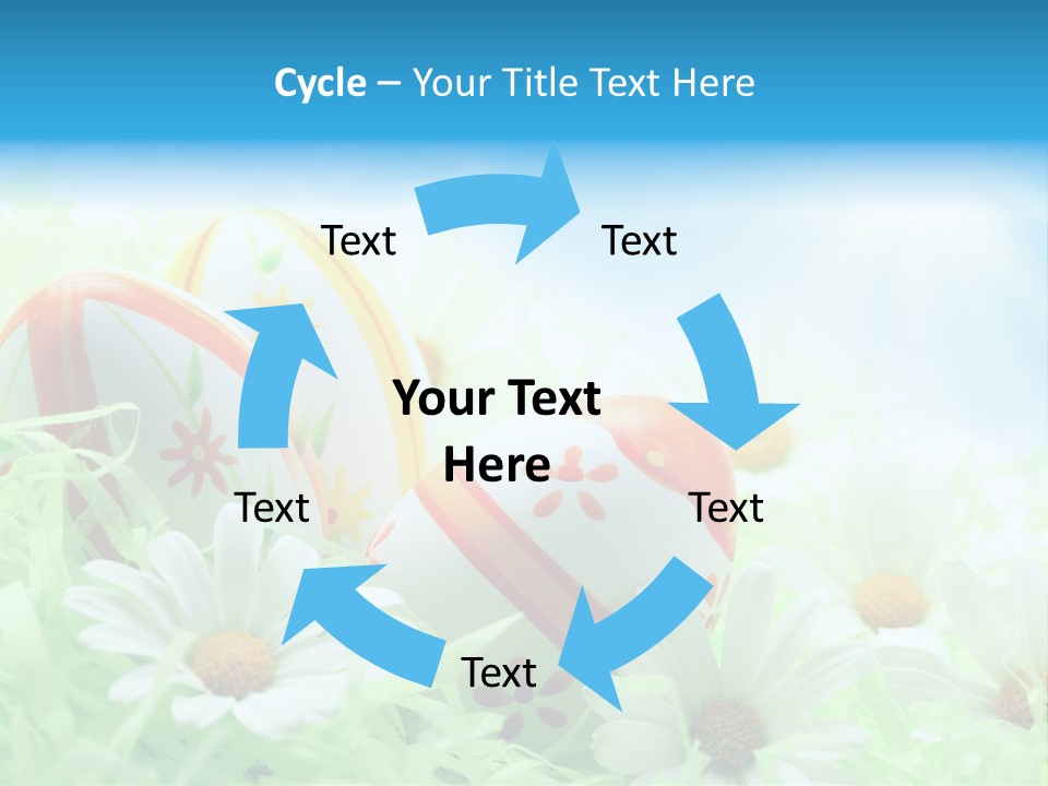 Daisy Copy Blue PowerPoint Template