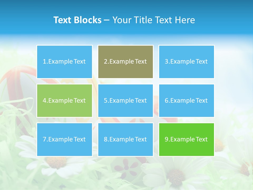 Daisy Copy Blue PowerPoint Template