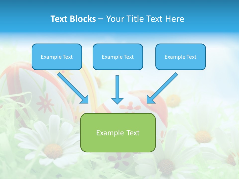 Daisy Copy Blue PowerPoint Template