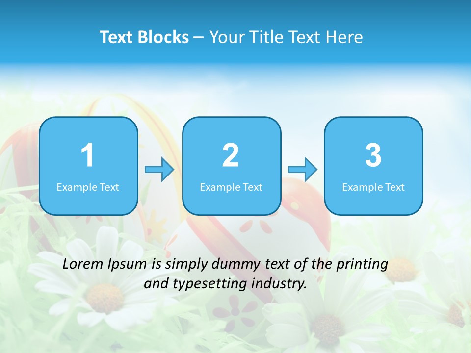 Daisy Copy Blue PowerPoint Template