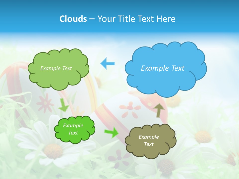Daisy Copy Blue PowerPoint Template