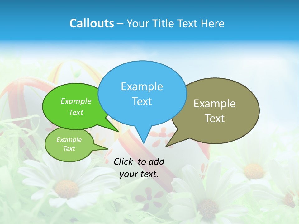 Daisy Copy Blue PowerPoint Template