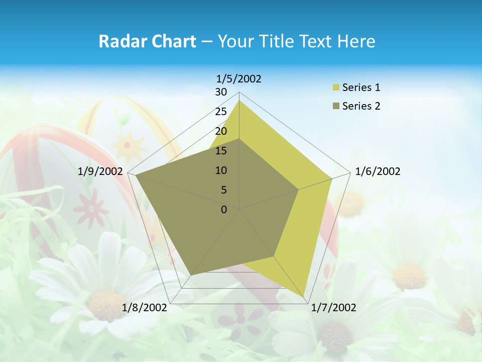 Daisy Copy Blue PowerPoint Template