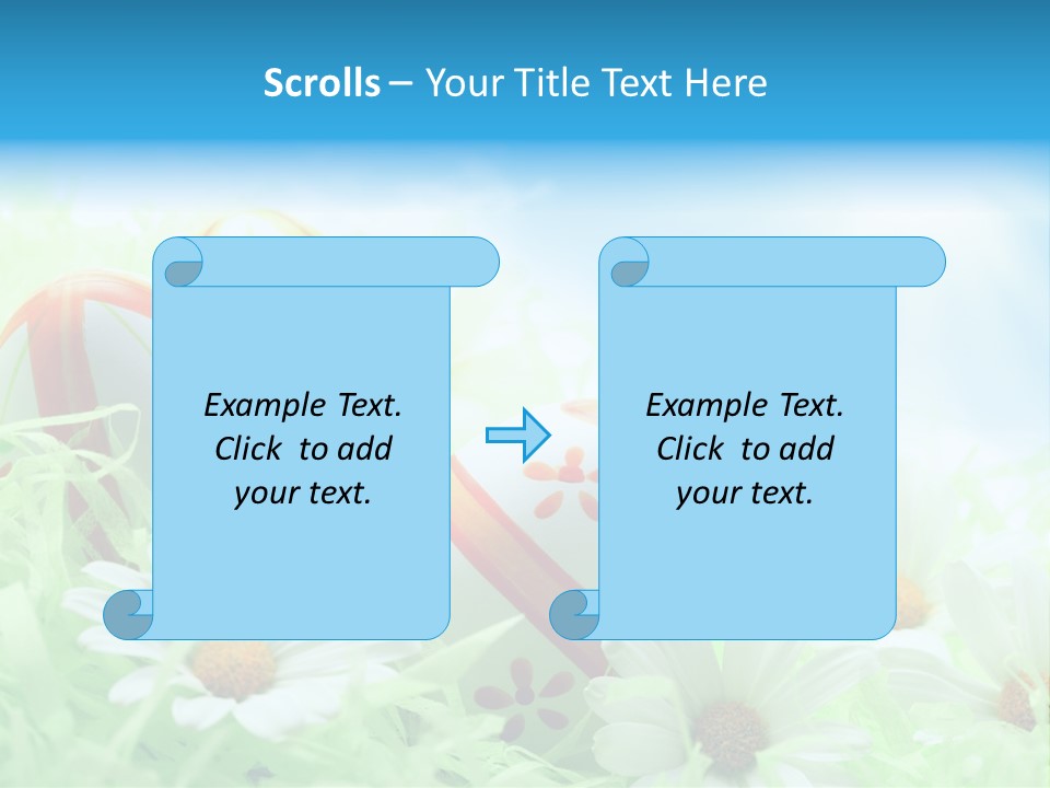 Daisy Copy Blue PowerPoint Template