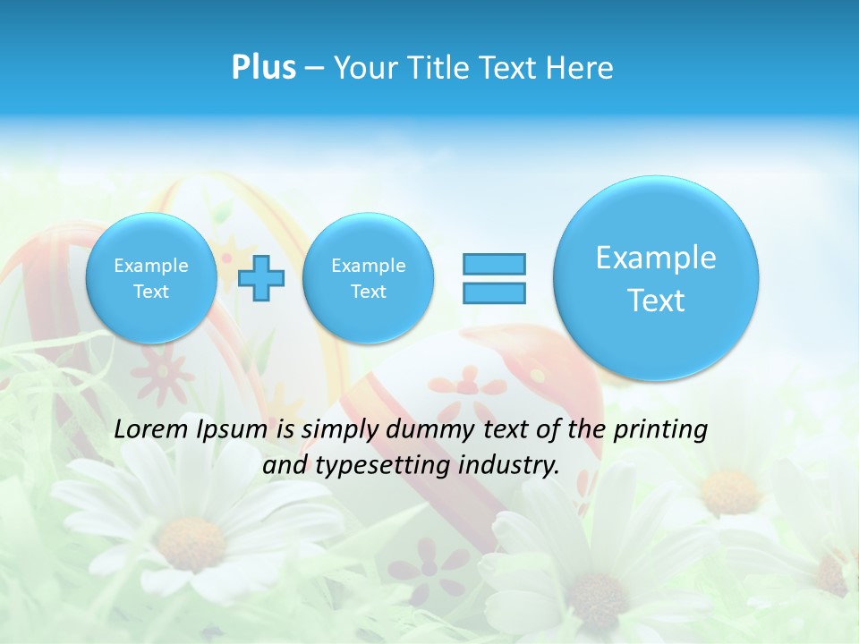 Daisy Copy Blue PowerPoint Template