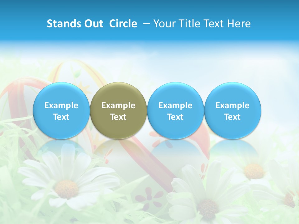 Daisy Copy Blue PowerPoint Template