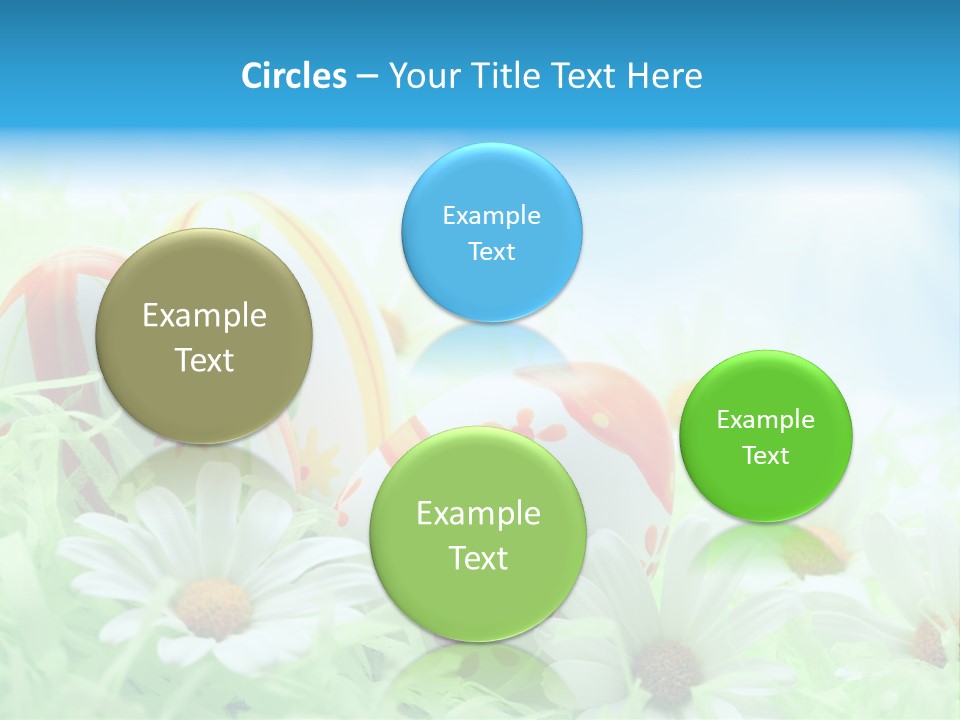 Daisy Copy Blue PowerPoint Template