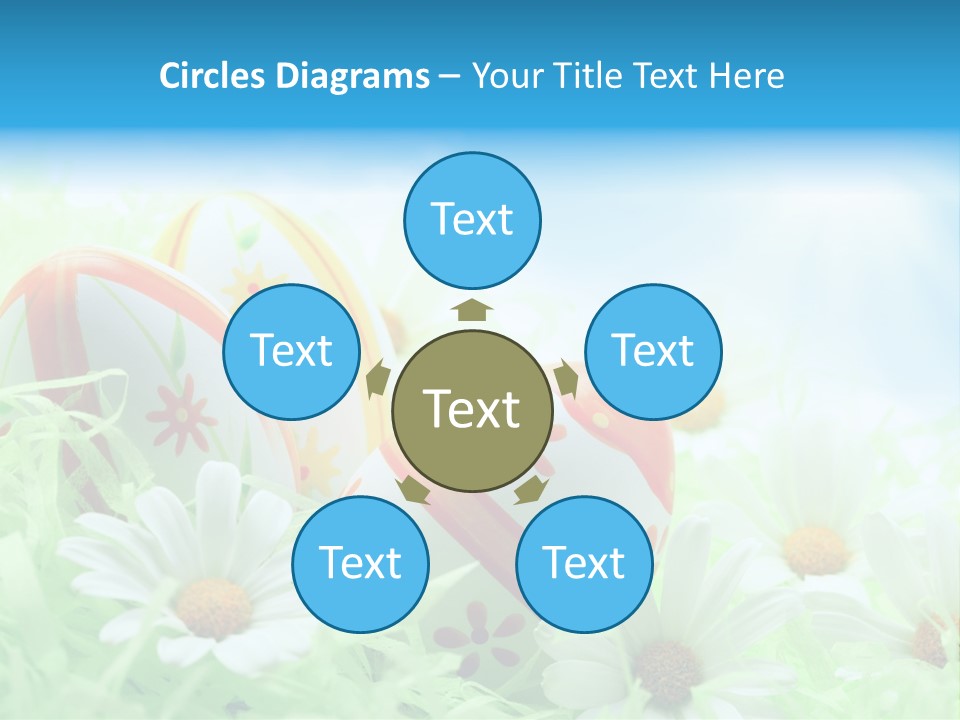 Daisy Copy Blue PowerPoint Template