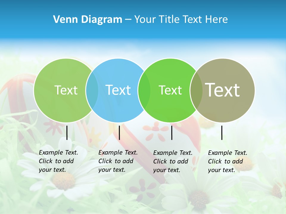 Daisy Copy Blue PowerPoint Template