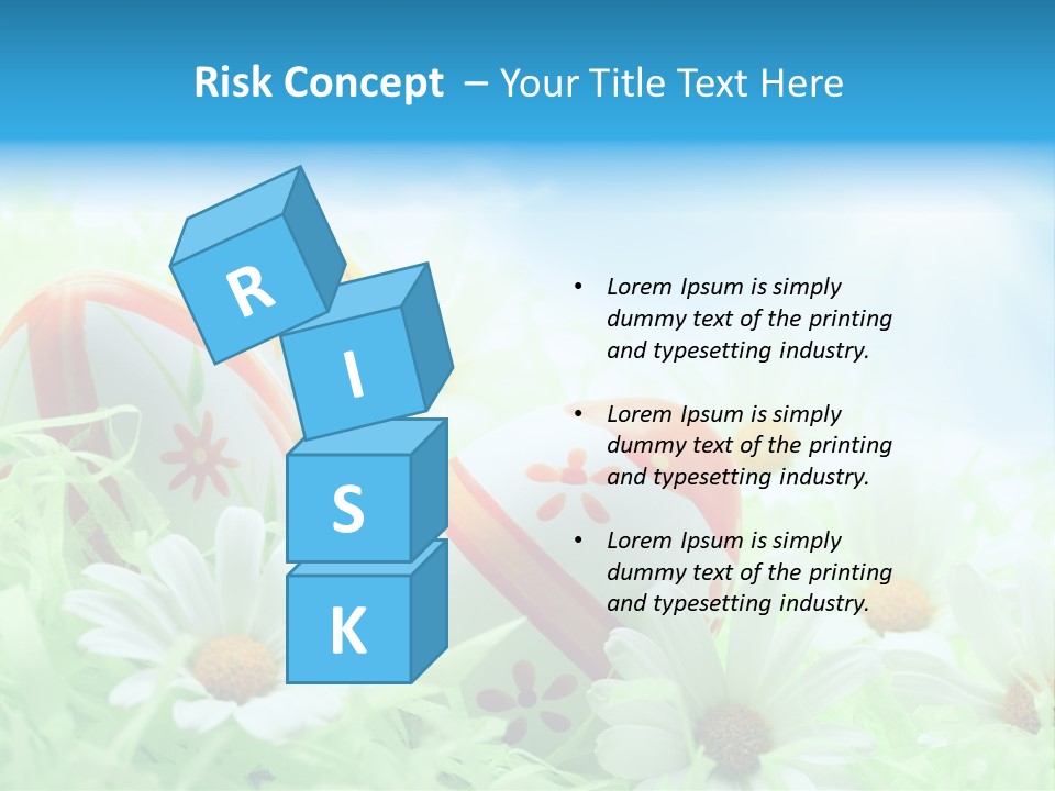 Daisy Copy Blue PowerPoint Template