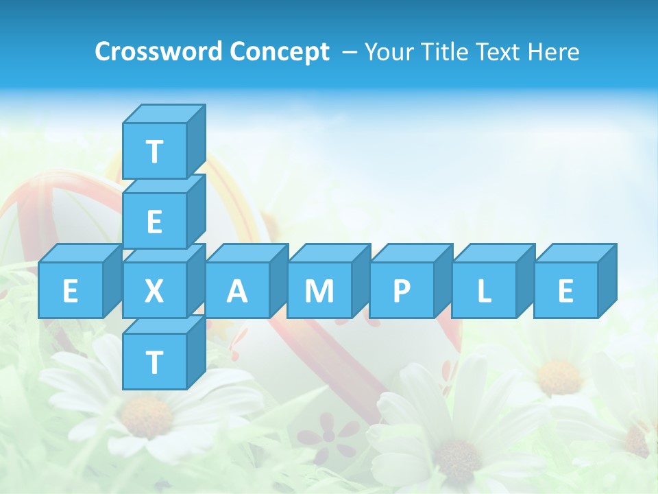 Daisy Copy Blue PowerPoint Template