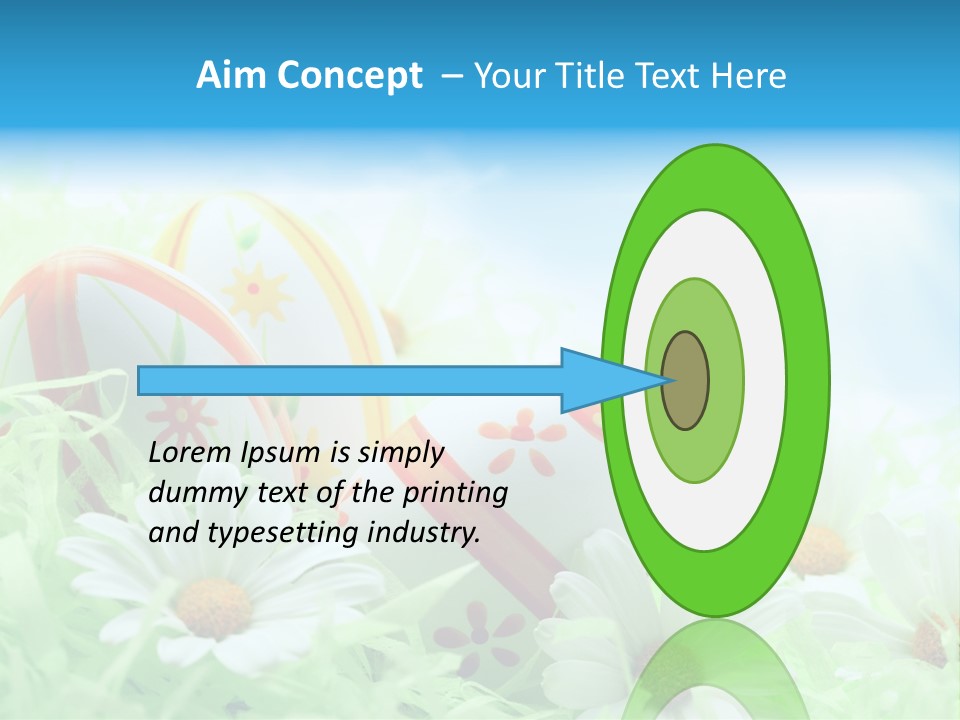 Daisy Copy Blue PowerPoint Template