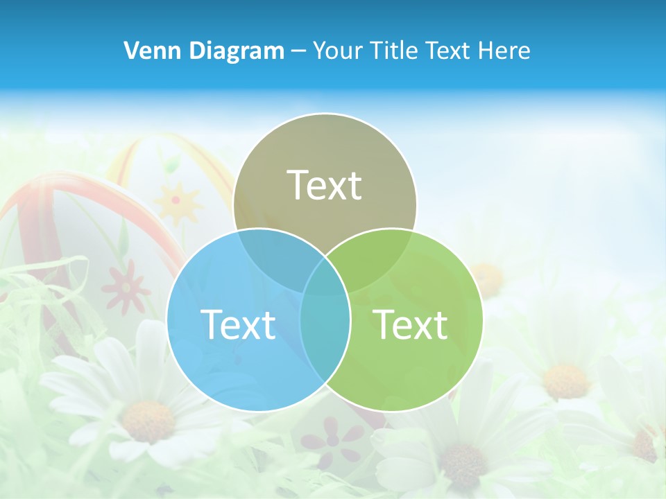 Daisy Copy Blue PowerPoint Template