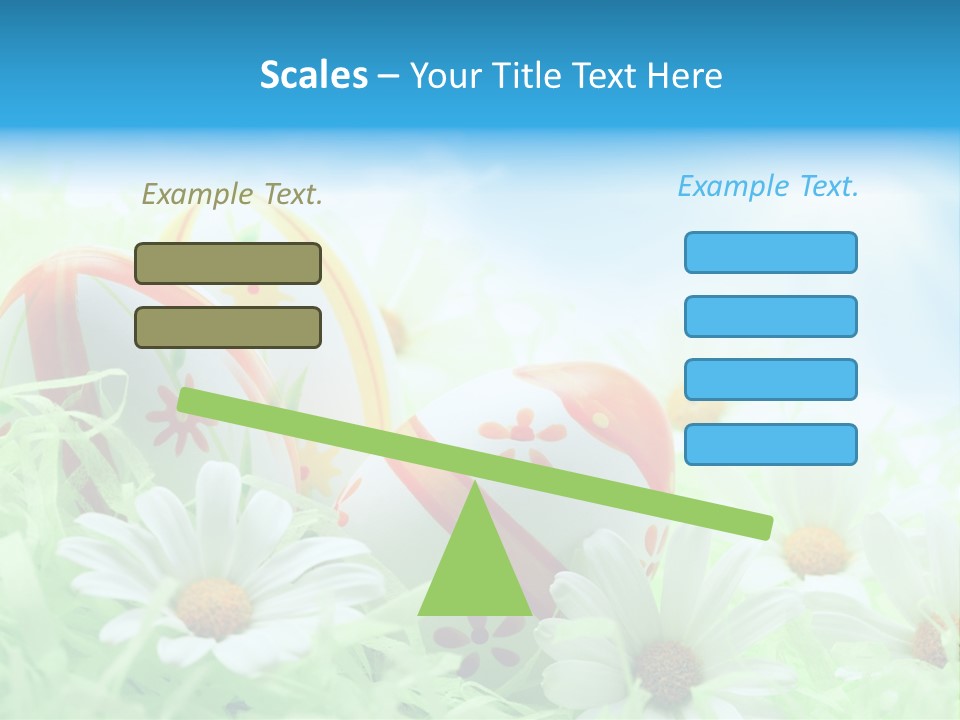 Daisy Copy Blue PowerPoint Template