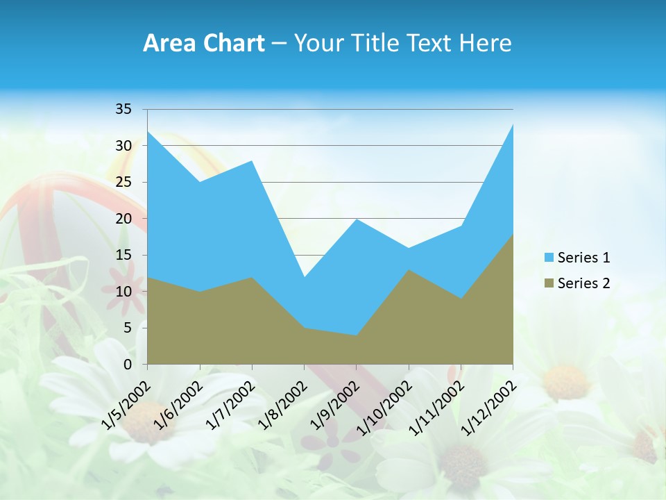 Daisy Copy Blue PowerPoint Template