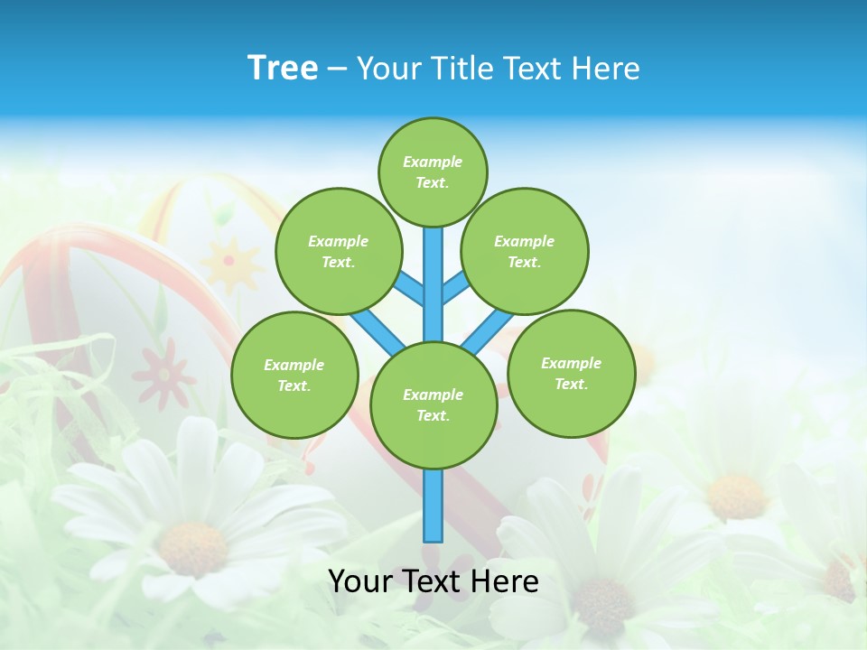Daisy Copy Blue PowerPoint Template
