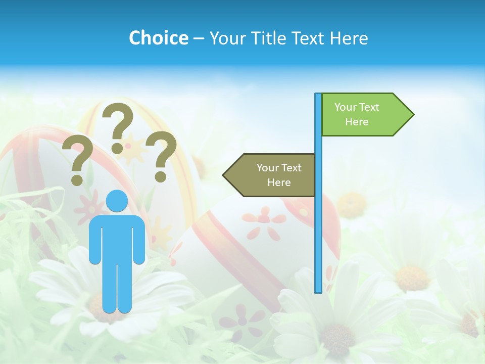 Daisy Copy Blue PowerPoint Template