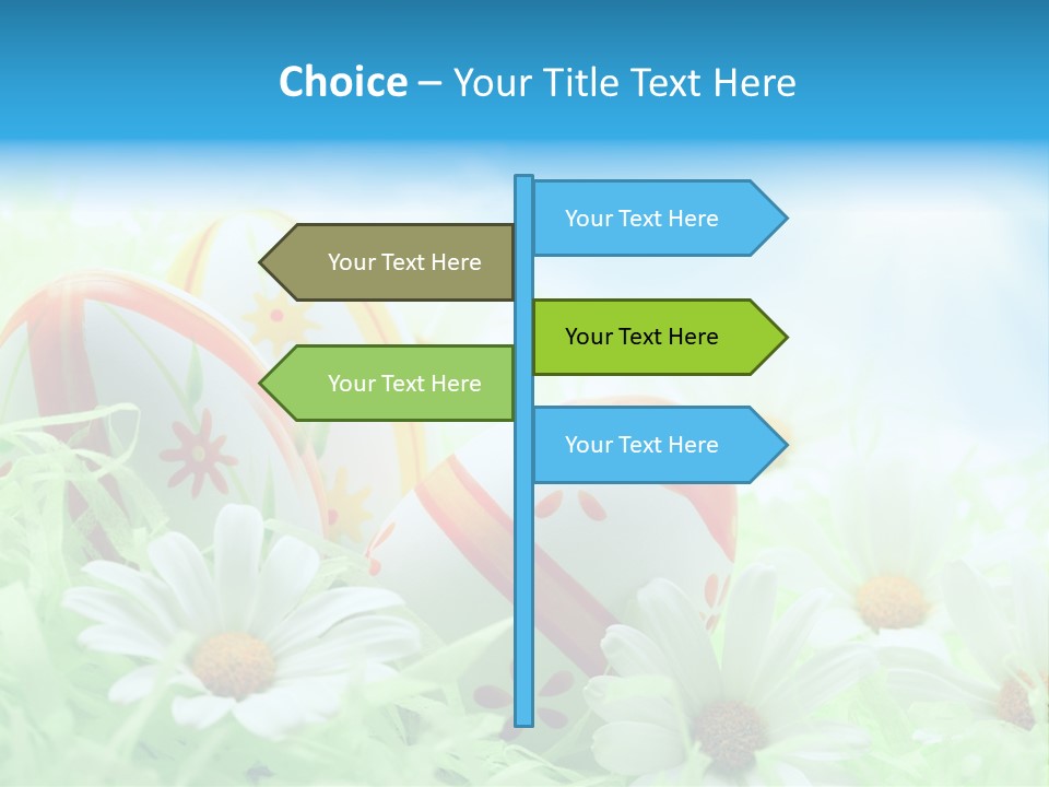 Daisy Copy Blue PowerPoint Template