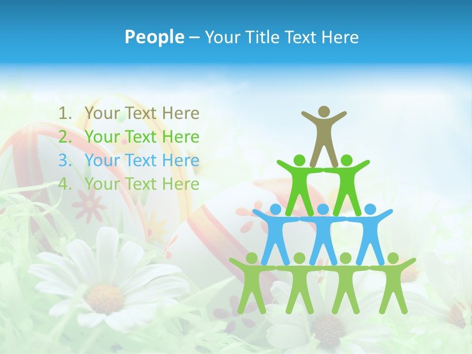 Daisy Copy Blue PowerPoint Template