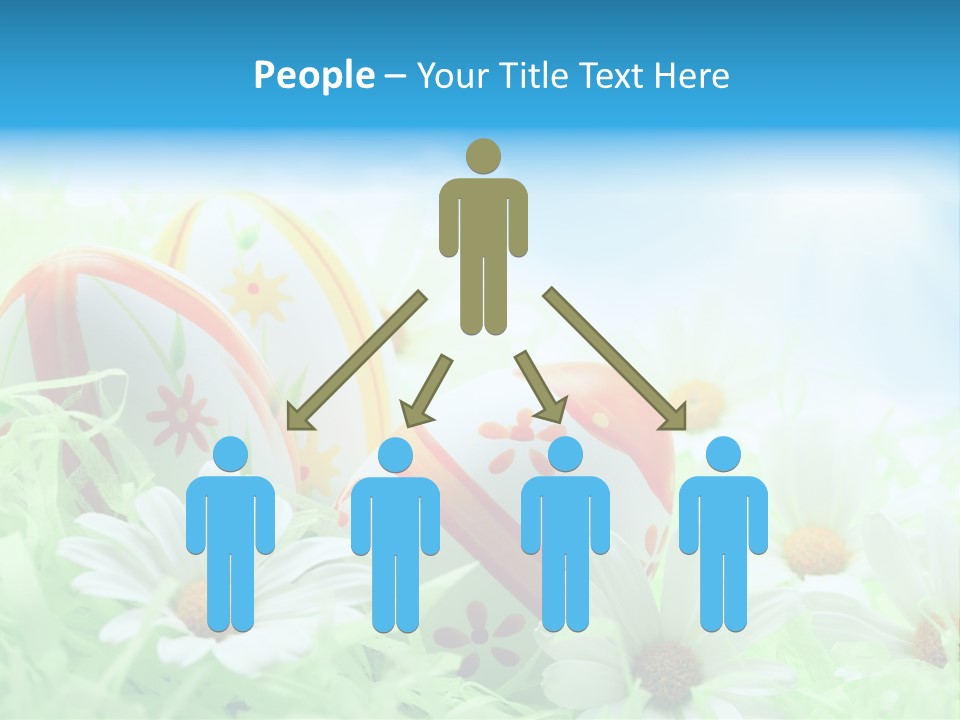 Daisy Copy Blue PowerPoint Template