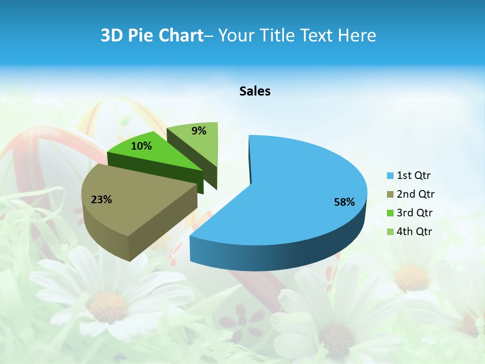 Daisy Copy Blue PowerPoint Template