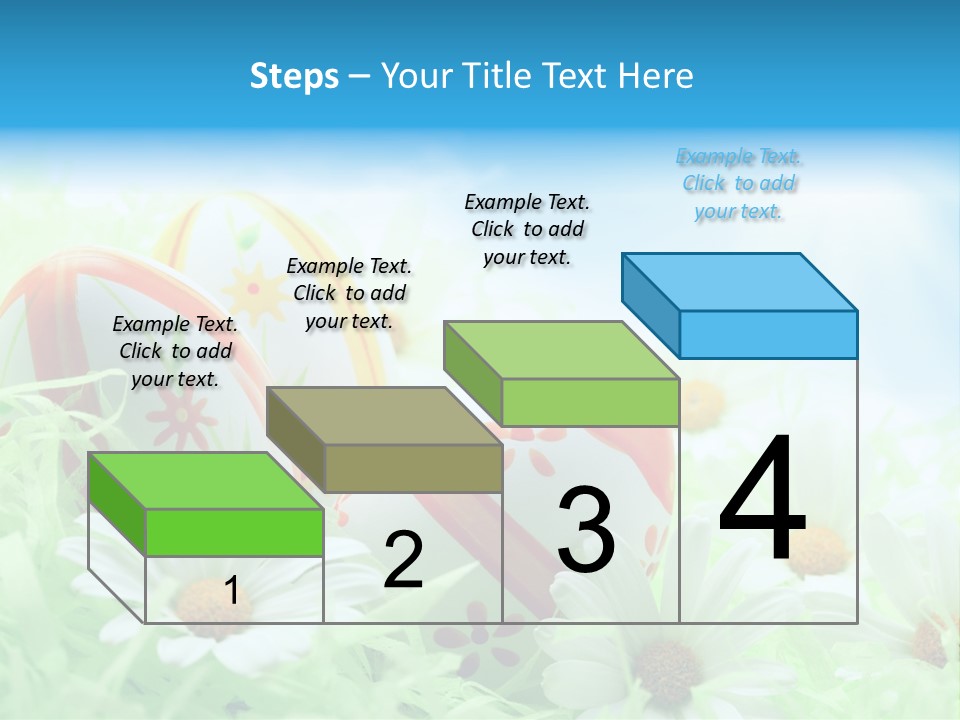 Daisy Copy Blue PowerPoint Template
