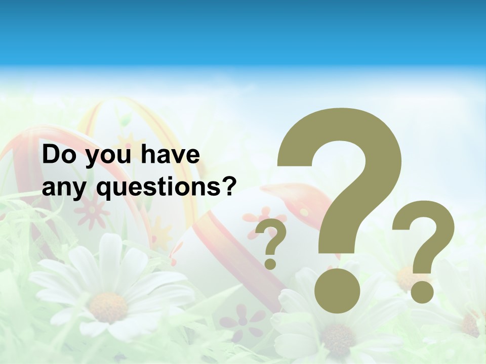 Daisy Copy Blue PowerPoint Template