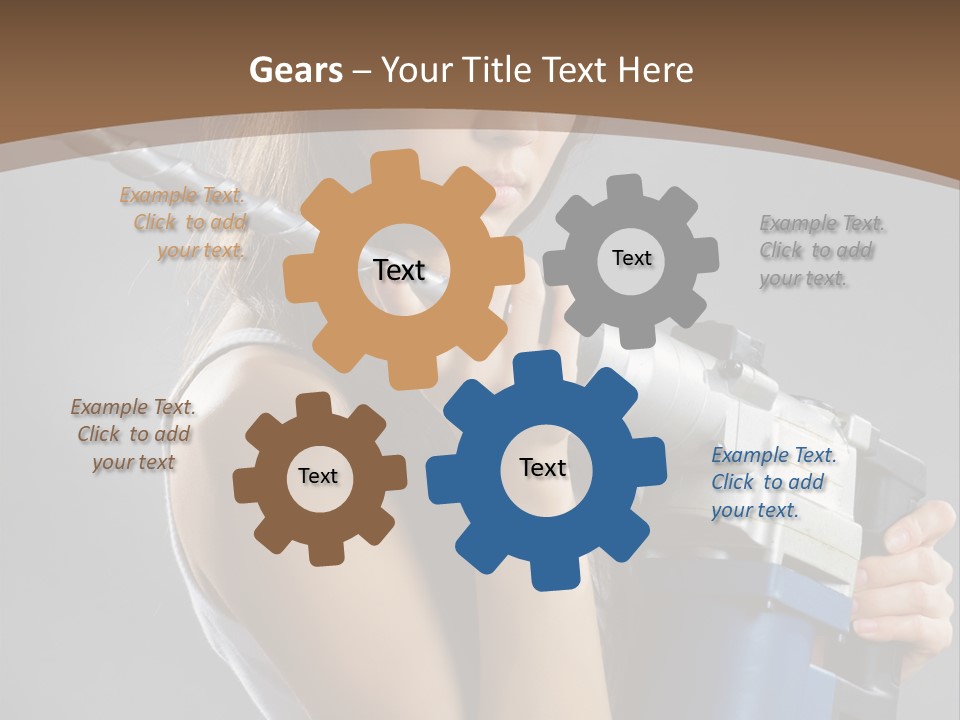 Sensual Model Contractor PowerPoint Template