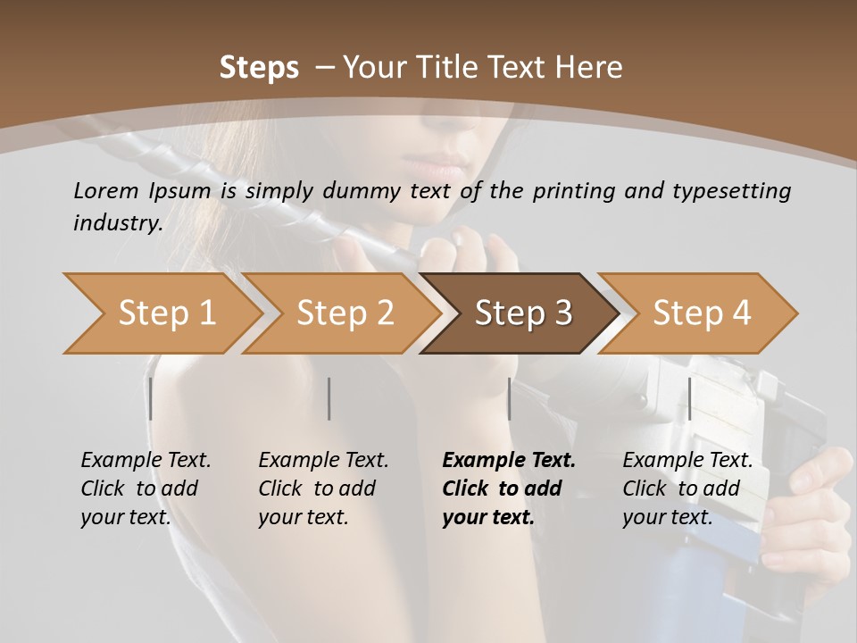 Sensual Model Contractor PowerPoint Template