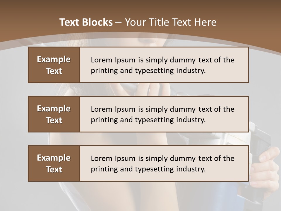 Sensual Model Contractor PowerPoint Template