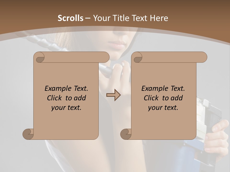 Sensual Model Contractor PowerPoint Template